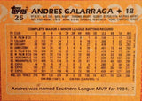 1988 Topps #25 Andres Galarraga