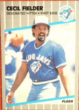 1989 Fleer #232 Cecil Fielder