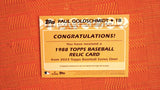 2023 Topps Series 1 #88R-PG Paul Goldschmidt 1988 Game-Used Jersey Patch Relic