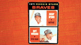 1971 Topps #52 Braves Rookies - Oscar Brown / Earl Williams RS, RC Good