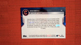 2022 Topps Now #1071 Oscar Gonzalez - 10th-Inning RBI Single Provides Go-Ahead Run 8/10 Red