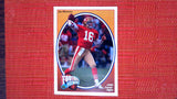 1991 Upper Deck #8 Joe Montana Football Heroes Joe Montana Box Bottoms Near mint or better