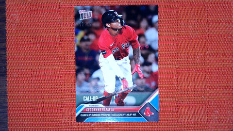 2023 Topps Now #781 Ceddanne Rafaela Blue 28/49 - Red Sox CALL-UP: Club's 3rd-Ranked Prospect Collects 1st MLB Hit Near mint or better