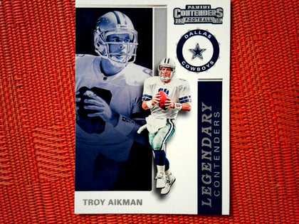 2019 Panini Contenders NFL 1 Troy Aikman - Dallas Cowboys (Legendary Contenders Set )