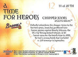 2001 Fleer Premium #11 TH Chipper Jones A Time for Heroes