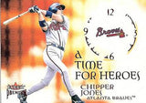 2001 Fleer Premium #11 TH Chipper Jones A Time for Heroes