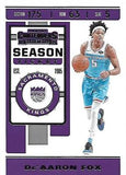 2019-20 Panini Contenders #22 De'Aaron Fox