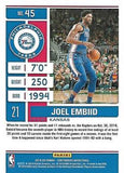 2019-20 Panini Contenders #45 Joel Embiid