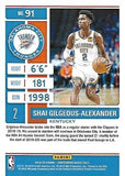 2019-20 Panini Contenders #91 Shai Gilgeous-Alexander