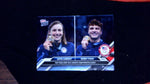 2024 Olympic Games TOPPS NOW® Card 15 -  Katie Ledecky/Bobby Finke /49 Blue