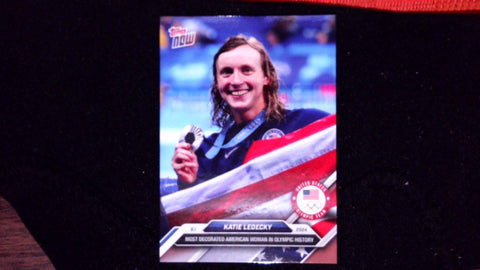 2024 Olympic Games TOPPS NOW® Card 11 - Katie Ledecky