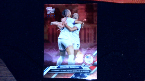 2024 Olympic Games TOPPS NOW® Card 1 - Mallory Swanson /10 Red