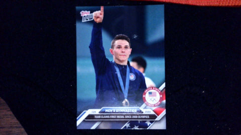 2024 Olympic Games TOPPS NOW® Card 5- Men's Gymnastics