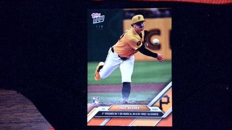 2024 Topps Now #381 Paul Skenes Orange