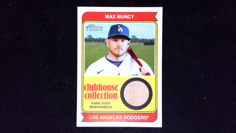 2023 Topps Heritage #CCR-MM Max Muncy Clubhouse Collection Relics High Number