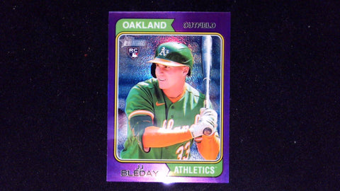 2023 Topps Heritage #647 JJ Bleday Chrome Purple Refractor