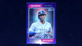 2023 Topps Heritage #613 Jurickson Profar Chrome Purple Refractor