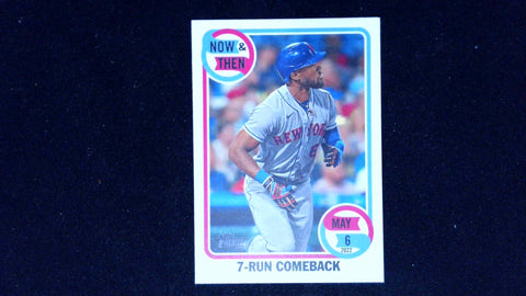2023 Topps Heritage #NT-4 Starling Marte Now & Then