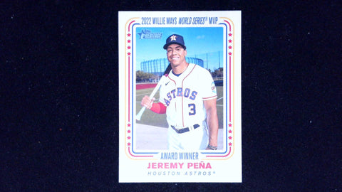 2023 Topps Heritage #AW-9 Jeremy Peña Award Winners