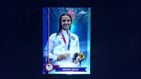 2024 Topps Chrome U.S. Olympics  - Aqua Refractors #72 Regan Smith