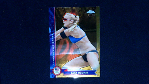 2024 Topps Chrome U.S. Olympics  - Gold Refractors #73 Sara Hughes #/50