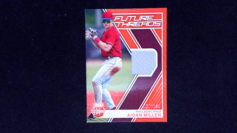 2023 Panini Elite Extra Edition #FT-AM Aidan Miller Future Threads Orange