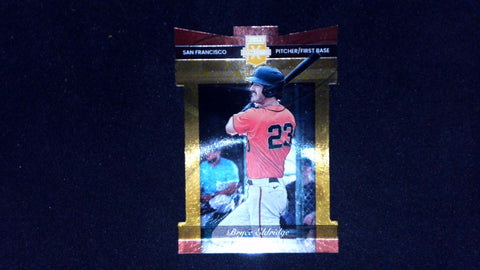 2023 Panini Elite Extra Edition #152 Bryce Eldridge Aspirations Die Cut Gold