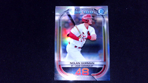 2021 Bowman #BTP-48 Nolan Gorman Bowman Scouts Top 100
