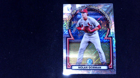 2023 Bowman #ROYF-5 Nolan Gorman Rookie of the Year Favorites Mojo