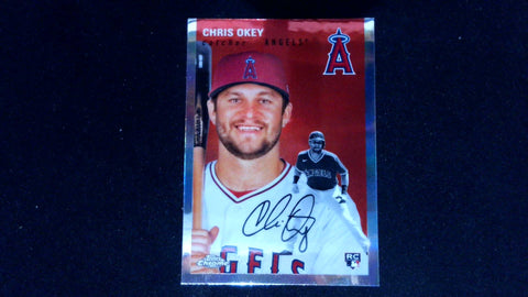 2023 Topps Chrome Platinum Anniversary #156 Chris Okey Refractor