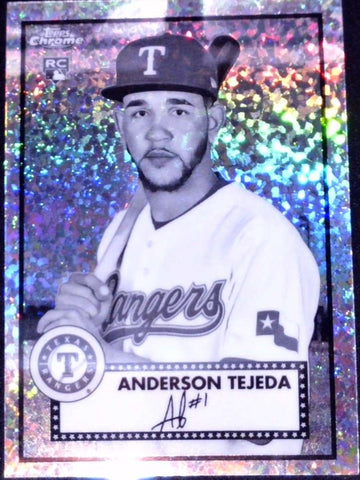 2021 Topps Chrome Platinum Anniversary #101 Anderson Tejeda Black & White