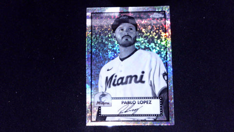 2021 Topps Chrome Platinum Anniversary #352 Pablo Lopez Black & White