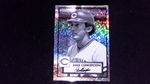 2021 Topps Chrome Platinum Anniversary #544 Dave Concepcion Black & White