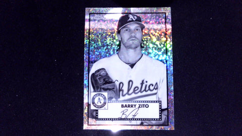 2021 Topps Chrome Platinum Anniversary #698 Barry Zito Black & White