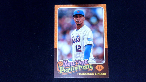 2024 Topps Heritage #NAP-11 Francisco Lindor New Age Performers