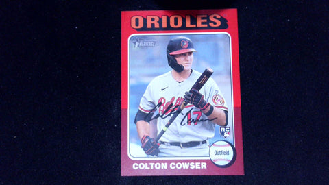 2024 Topps Heritage #388 Colton Cowser Red Border