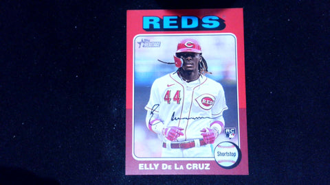 2024 Topps Heritage #473 Elly De La Cruz Red Border