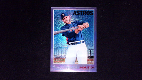 2019 Topps Heritage #THC-423 Carlos Correa Chrome Purple Refractor