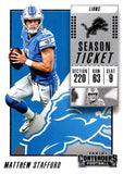 2018 Panini Contenders #66 Matthew Stafford