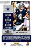 2018 Panini Contenders #72 Dak Prescott