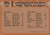 1988 Topps #231 Pirates Leaders