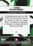 2021 Topps Fire #33 Jose Ramirez