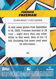 2021 Topps Fire #43 Freddie Freeman