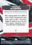 2021 Topps Fire #53 Yordan Alvarez