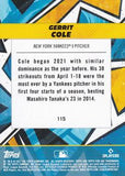 2021 Topps Fire #115 Gerrit Cole