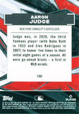 2021 Topps Fire #150 Aaron Judge