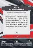 2021 Topps Fire #197 Kyle Schwarber