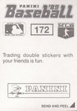 1989 Panini Stickers #172 Barry Bonds