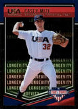 2018 Panini USA Baseball Stars & Stripes #6 Casey Mize Longevity