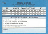 1990 Classic Yellow #T68 Barry Bonds